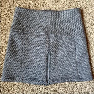 Ojai Quilted Skirt Womens Large Gray Full Zip Athleisure Casual Lounge Y2k 90s